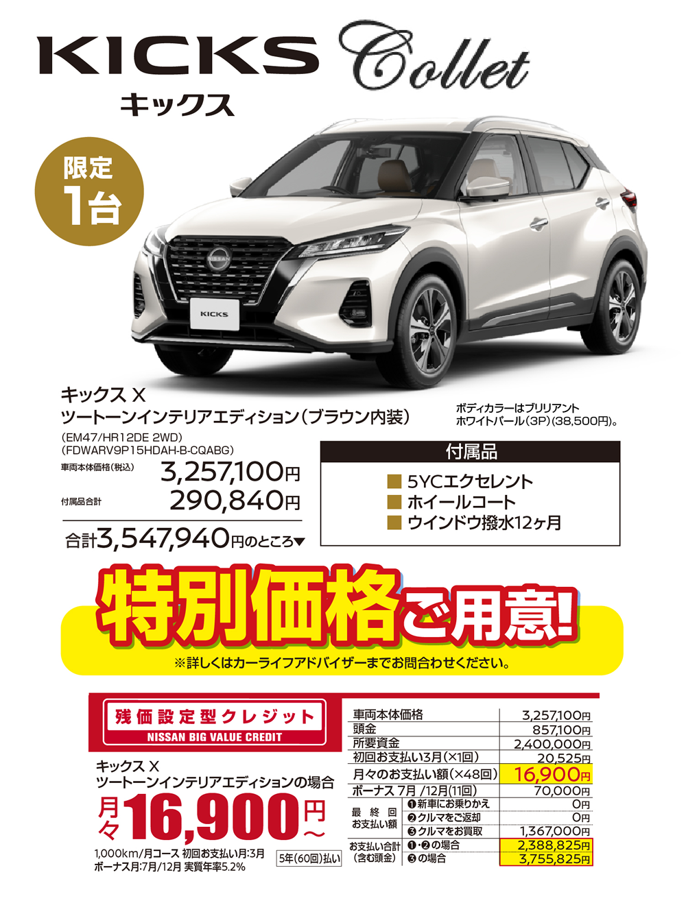 キックス Collet(コレット)登場 !! 