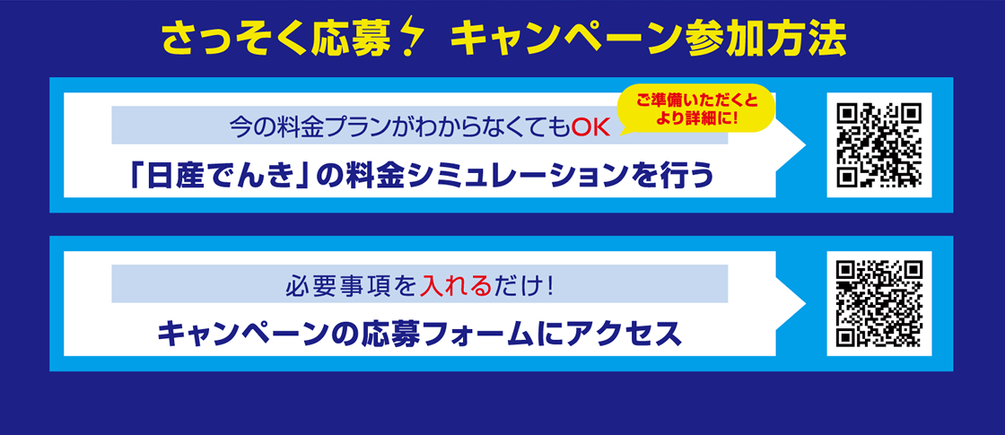 さっそく応募　キャンペーン参加方法
